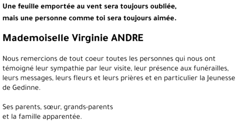 Virginie ANDRE