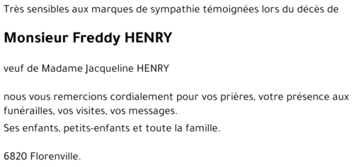 Freddy HENRY