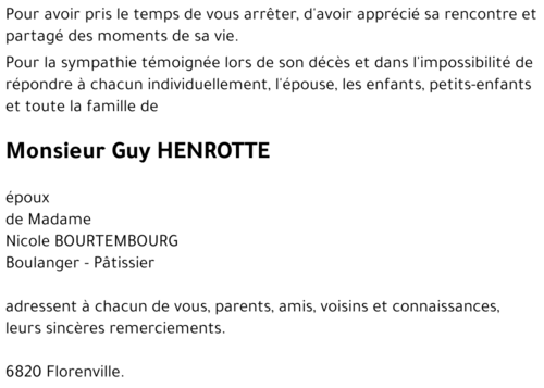 Guy HENROTTE