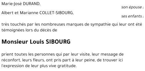 Louis SIBOURG