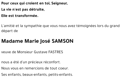 Marie José SAMSON