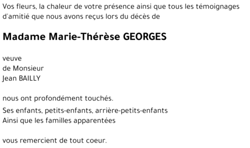 Marie-Thérèse GEORGES