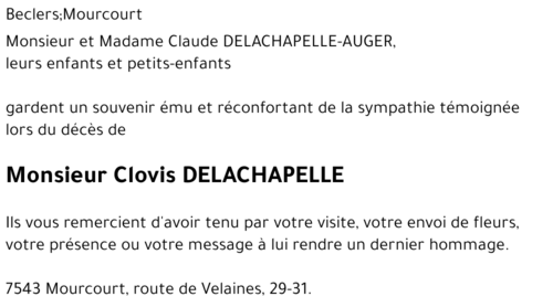 Clovis DELACHAPELLE