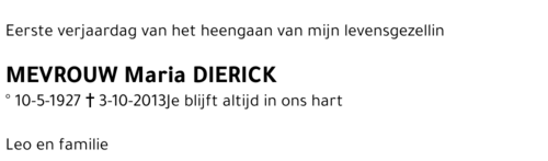 Maria Dierick