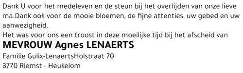 Agnes Lenaerts