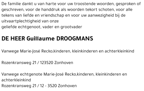 Guillaume Droogmans