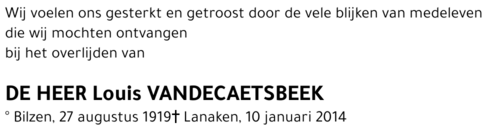 Louis VANDECAETSBEEK