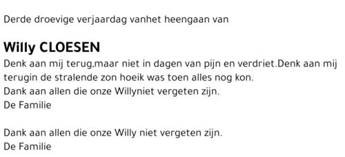 Willy Cloesen