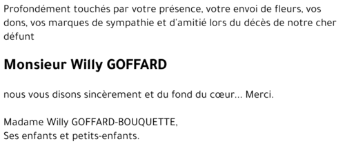 Willy GOFFARD