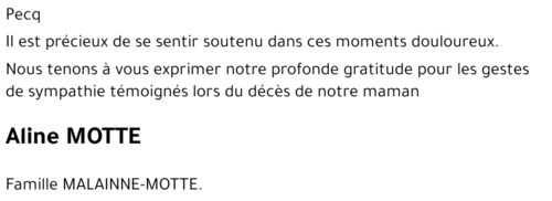 Aline MOTTE