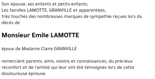 Emile LAMOTTE