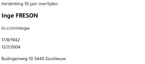 Inge FRISON