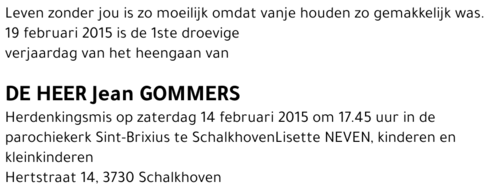 Jean GOMMERS