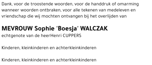 Sophie 'Boesja' Walczak