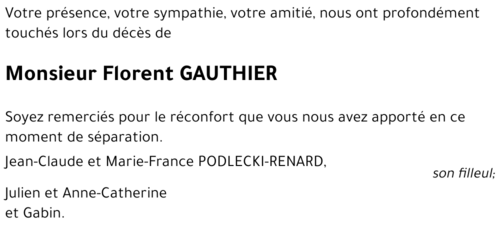 Florent GAUTHIER