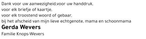 Gerda Wevers