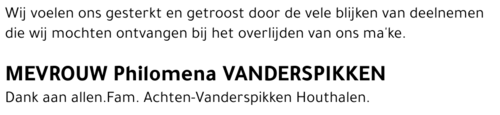Philomena VANDERSPIKKEN