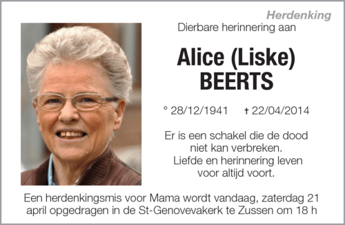 Alice (Liske) Beerts