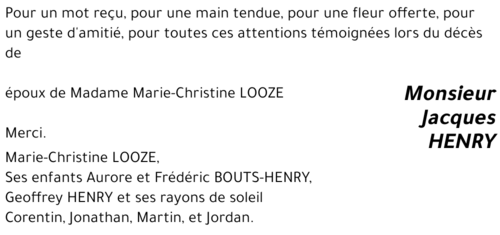 Jacques HENRY
