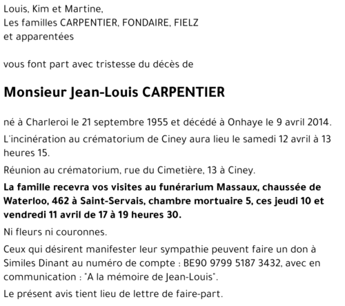 Jean-Louis CARPENTIER