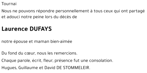 Laurence DUFAYS