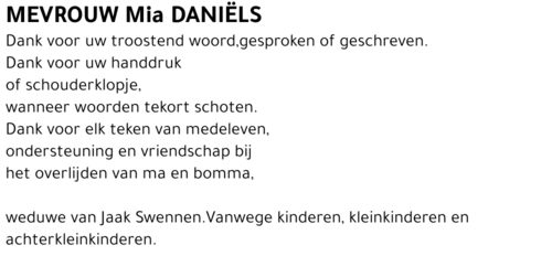 Mia DANIËLS