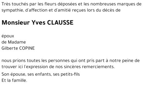 Yves CLAUSSE