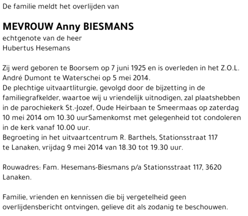 Anny Biesmans