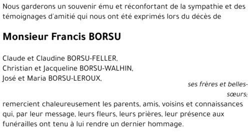 Francis BORSU