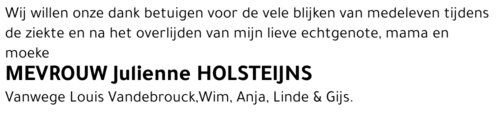 Julienne Holsteijns