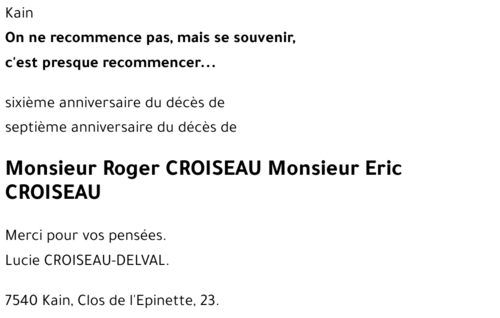 Roger-Eric CROISEAU