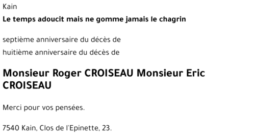 Roger-Eric CROISEAU