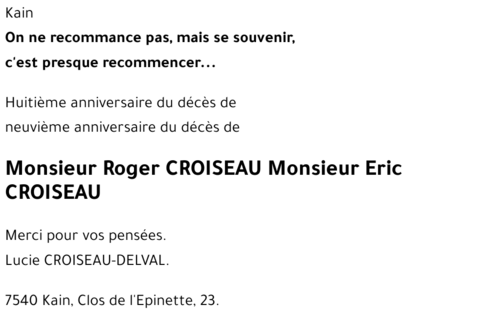 Roger-Eric CROISEAU