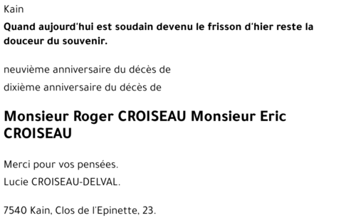 Roger-Eric CROISEAU