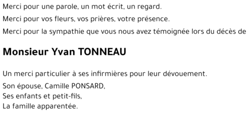 Yvan TONNEAU