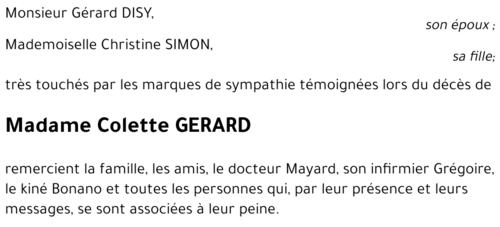 Colette GÉRARD
