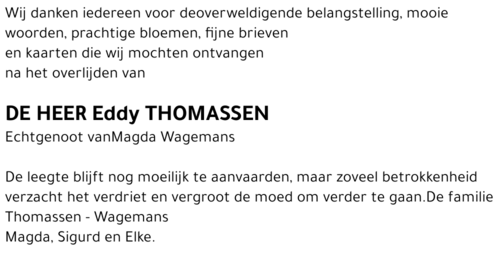 Eddy Thomassen