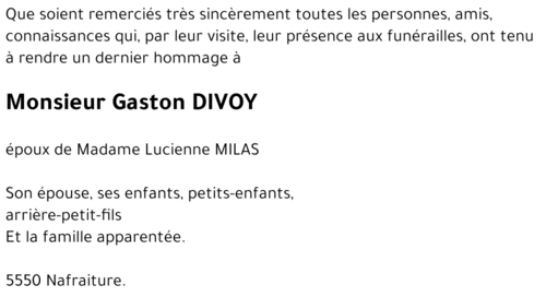 Gaston DIVOY