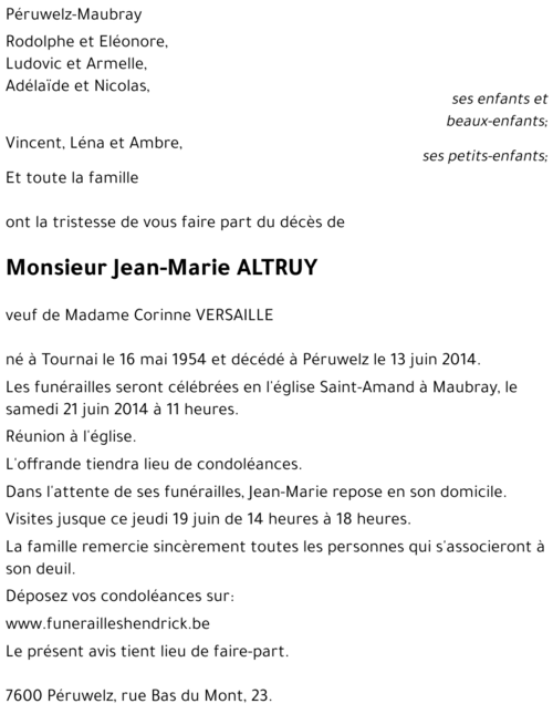 Jean-Marie ALTRUY
