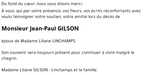 Jean-Paul GILSON
