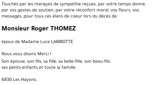 Roger THOMEZ