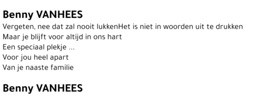 Benny VANHEES