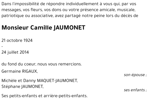 Camille JAUMONET