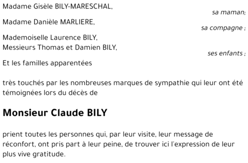 Claude BILY
