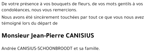 Jean-Pierre CANISIUS