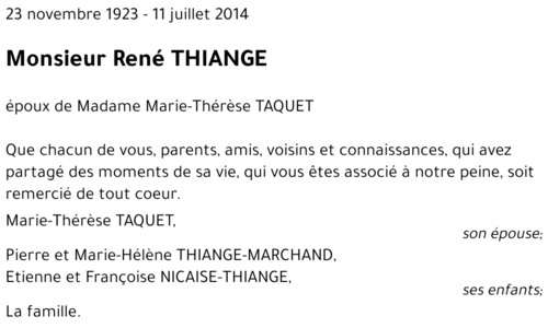René THIANGE