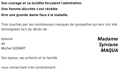 Sylviane MAQUA