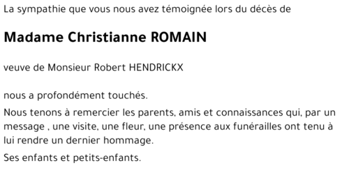 Christianne ROMAIN