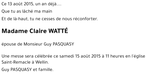 Claire WATTÉ
