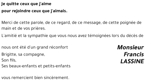 Francis LASSINE
